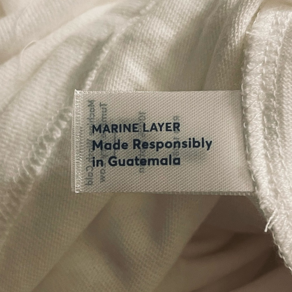 Marine Layer Men’s Vintage Heavy Slub Pocket Tee In Antique Cream Size L/XL NWT - Picture 4 of 6